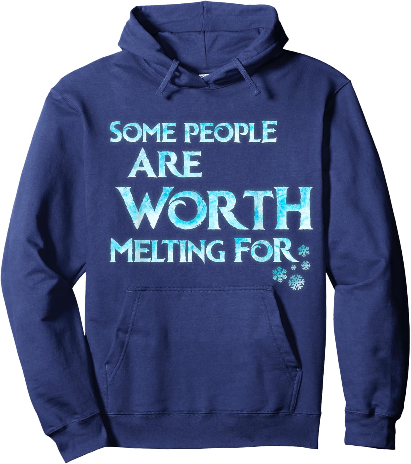Some People Are Worth Melting For Funny Kids Cosplay Outfit Hoodie - Hoodie | Navy