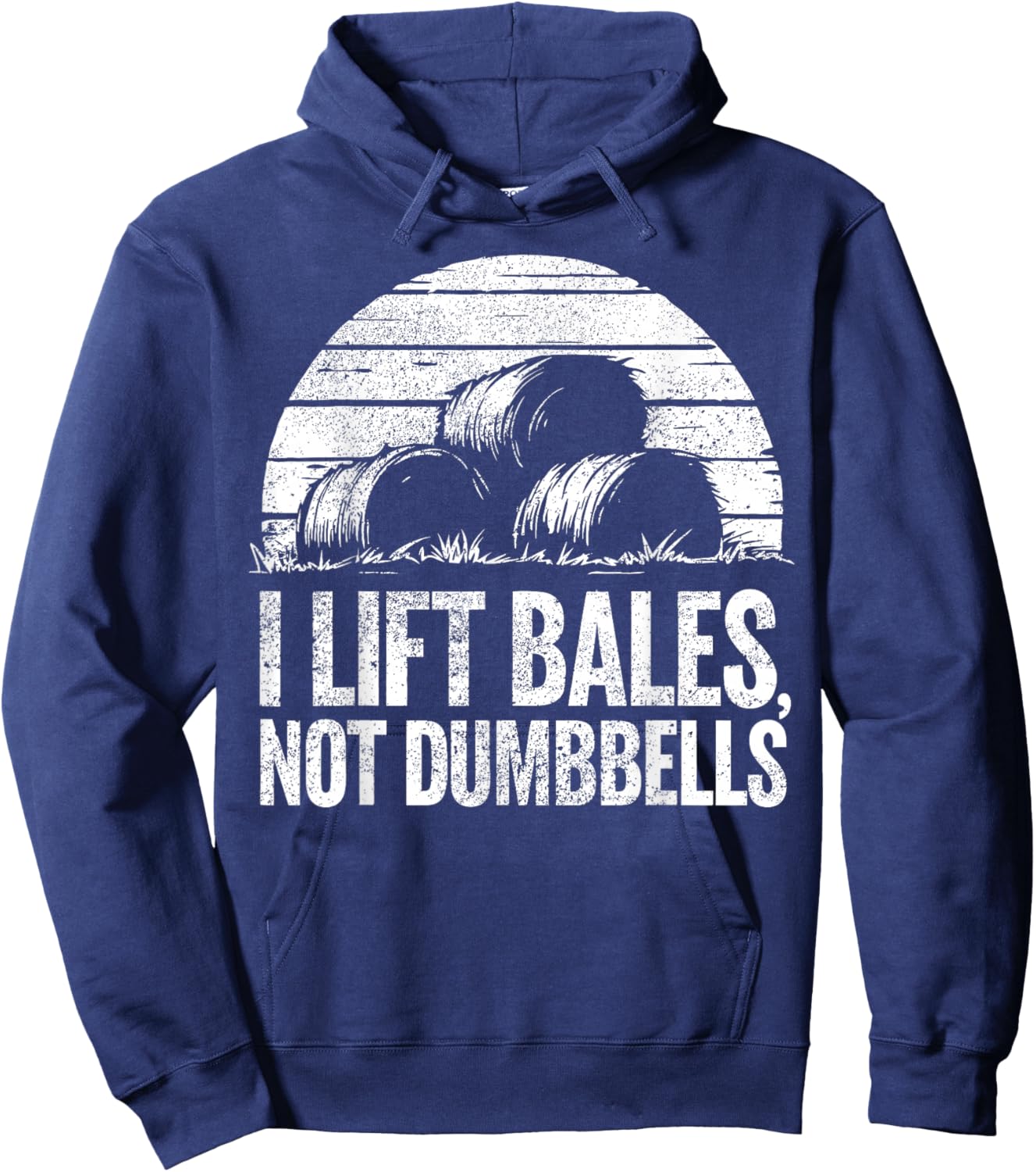 Farming Hay Season Hay Farmer Hoodie - Hoodie | Navy