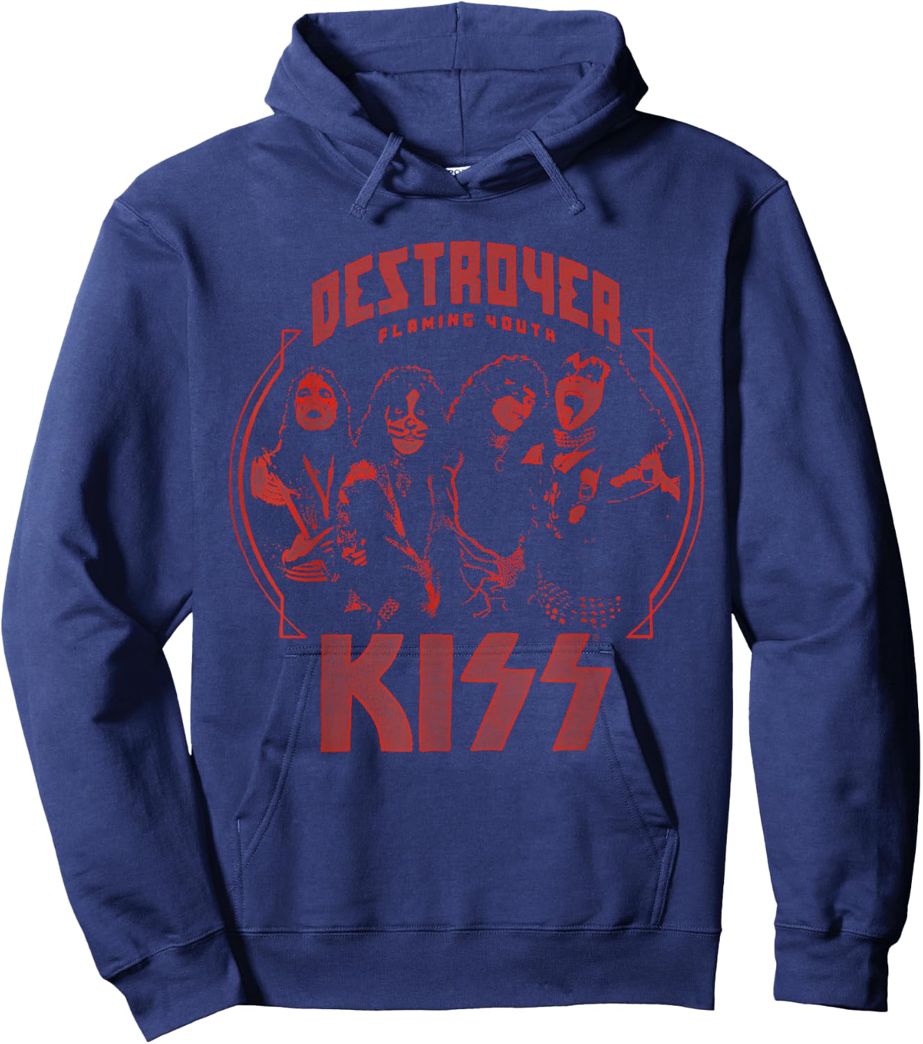 KISS - Flaming Youth Hoodie - Hoodie | Navy