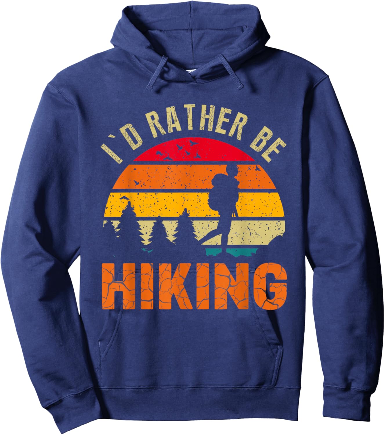 I'd Rather Be Hiking Hoodie - Hoodie | Navy