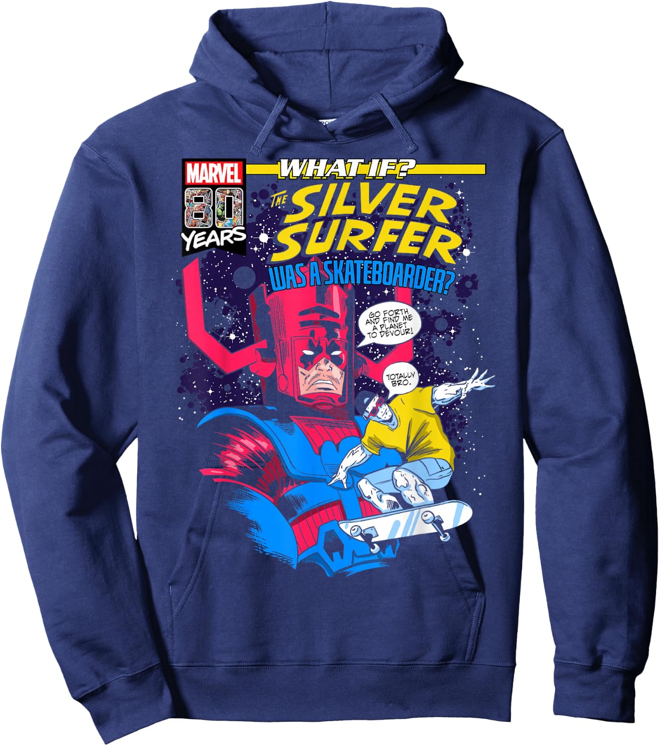 Marvel What If Silver Surfer Comic Cover Hoodie - Hoodie | Navy