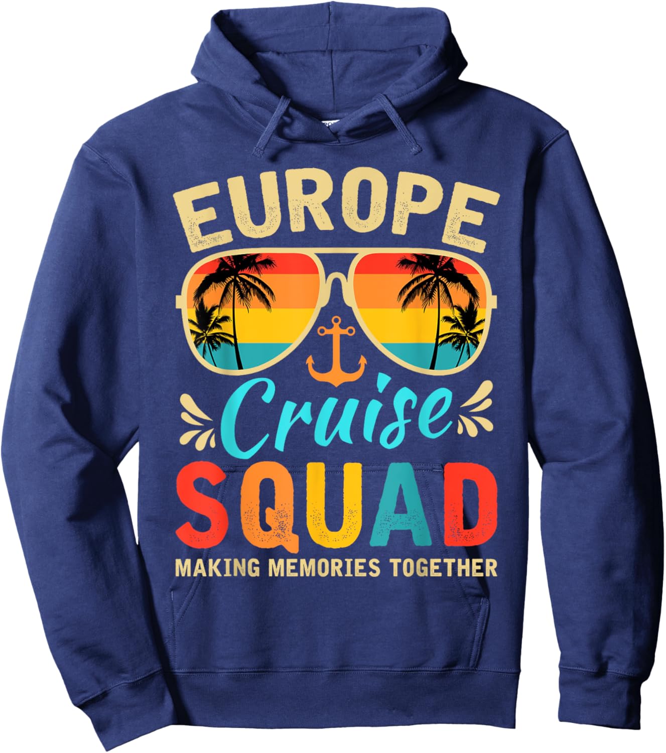 Europe Cruise Squad 2025 European Matching Family Group Hoodie - Hoodie | Navy