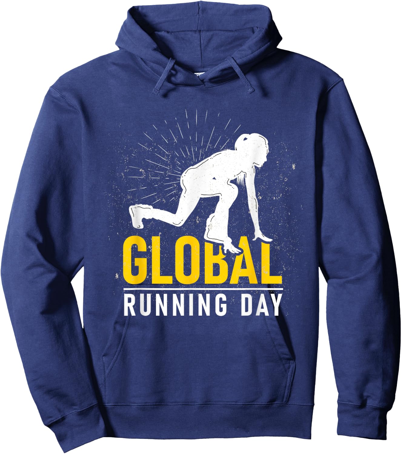 Global Running Day Gift Global Running Day & Sprinters Hoodie - Hoodie | Navy