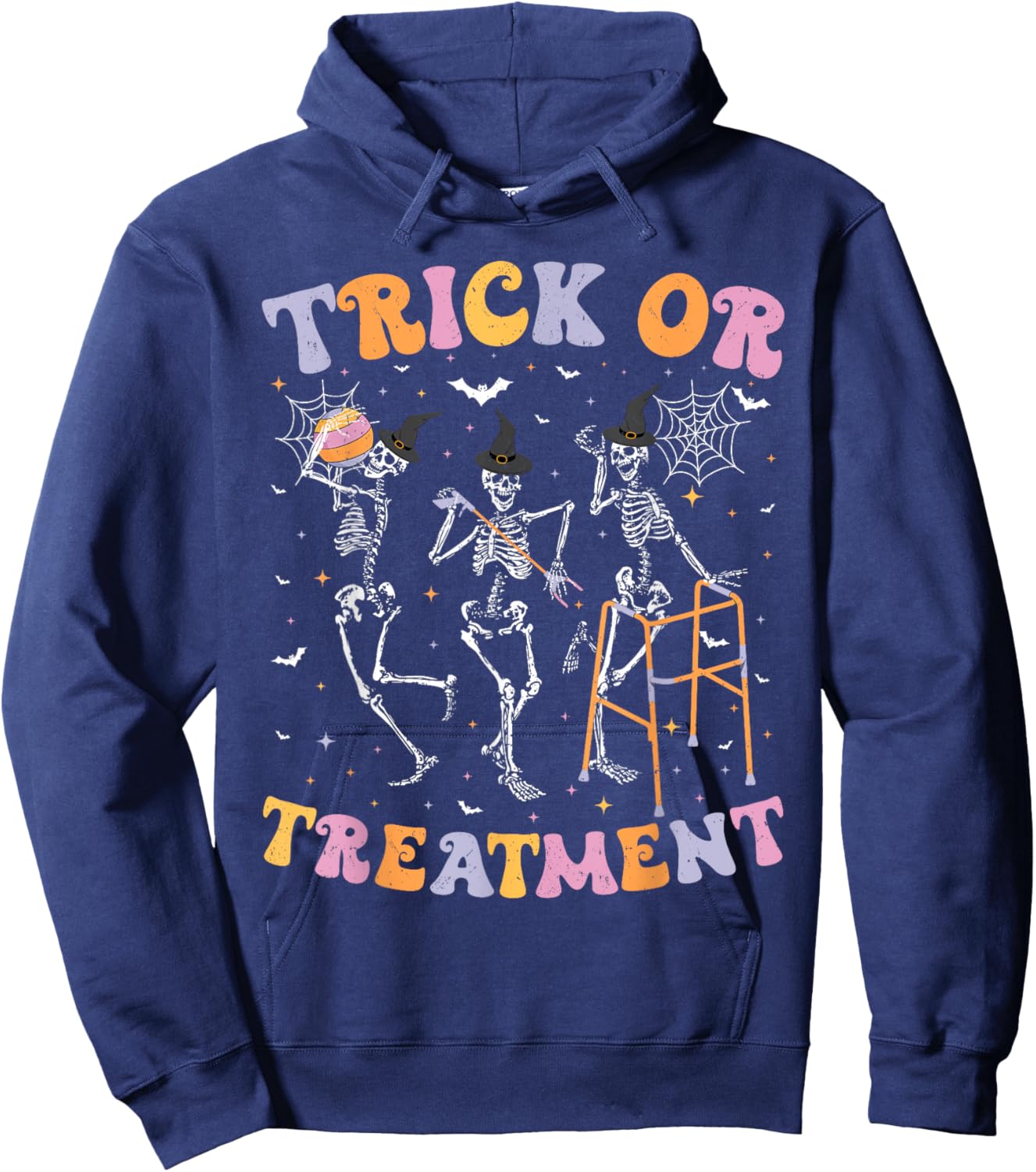 Trick or Treatment PT Physical Therapy Therapist Halloween Hoodie - Hoodie | Navy