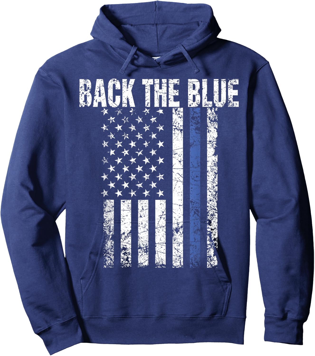 Back the Blue Shirt Great Police Support Law Enforcement Hoodie - Hoodie | Navy