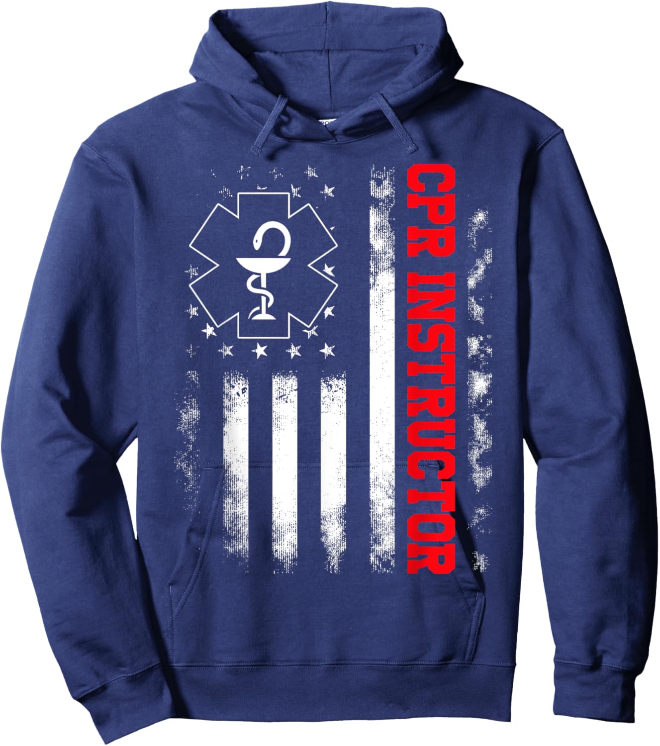 CPR Instructor design Training and Teaching EMS Ambulance Hoodie - Hoodie | Navy