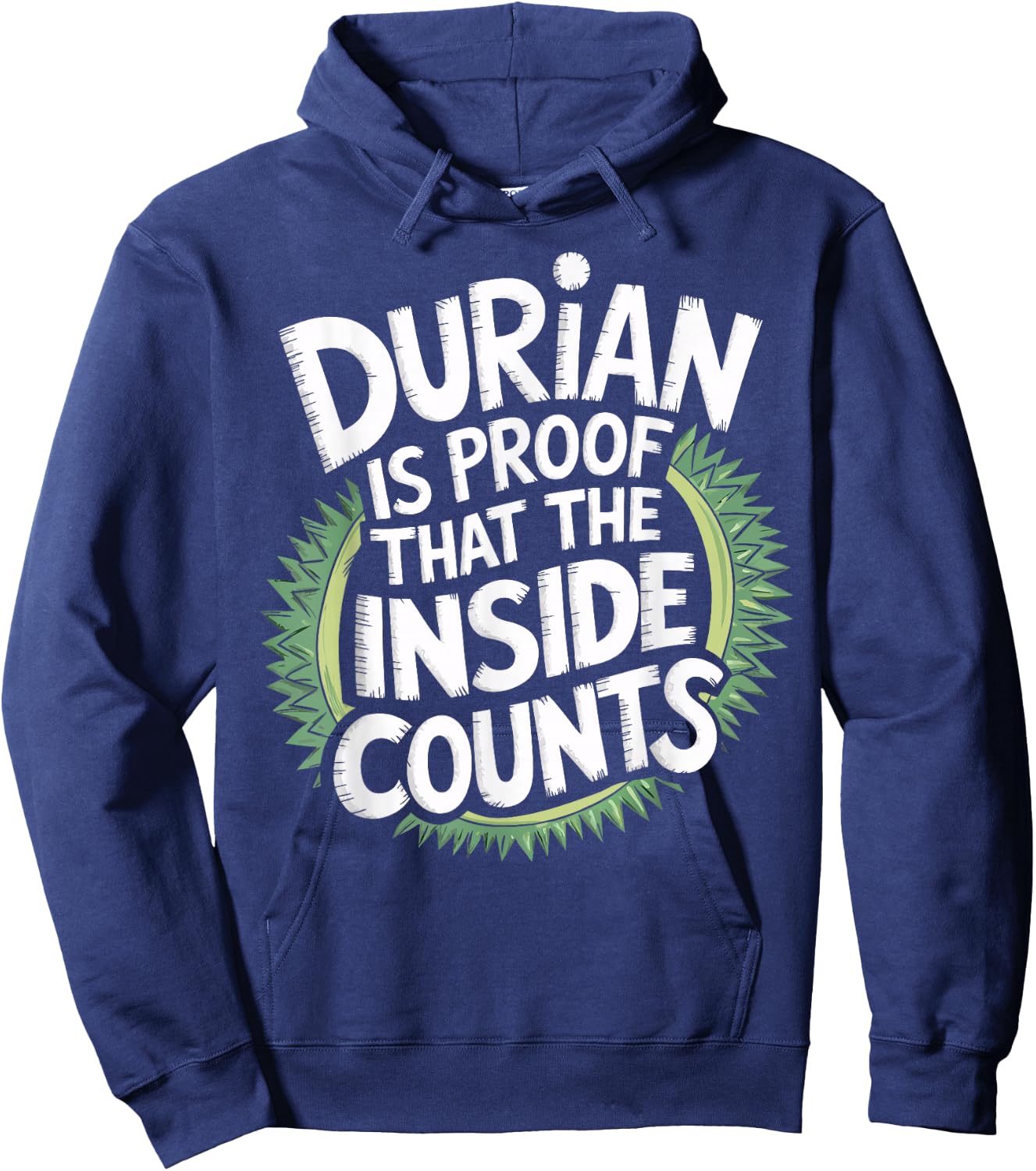 Durian Fruit The Inside Of Durian Hoodie - Hoodie | Navy