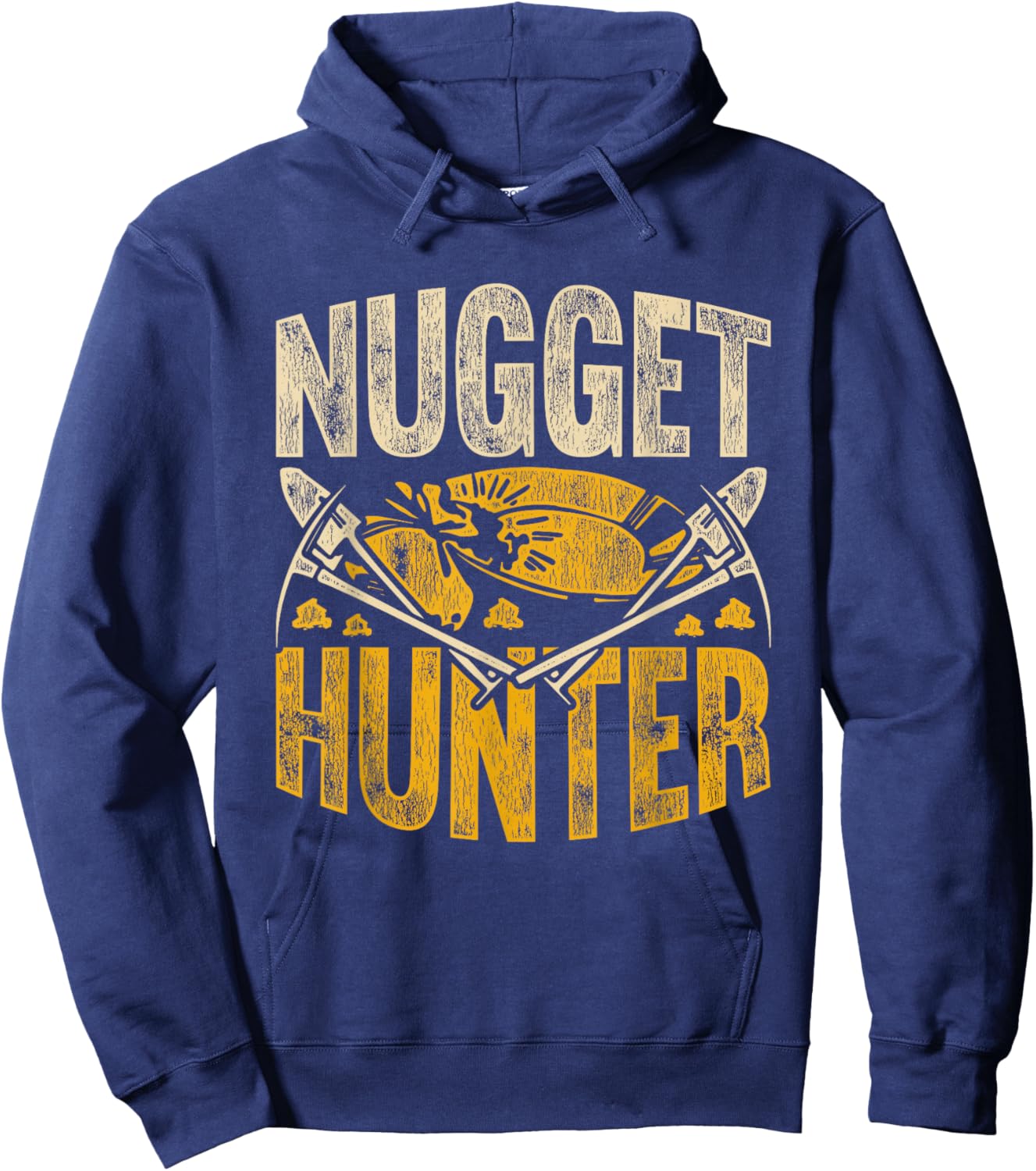 Gold Digging Prospector Nugget Hunter Hoodie - Hoodie | Navy