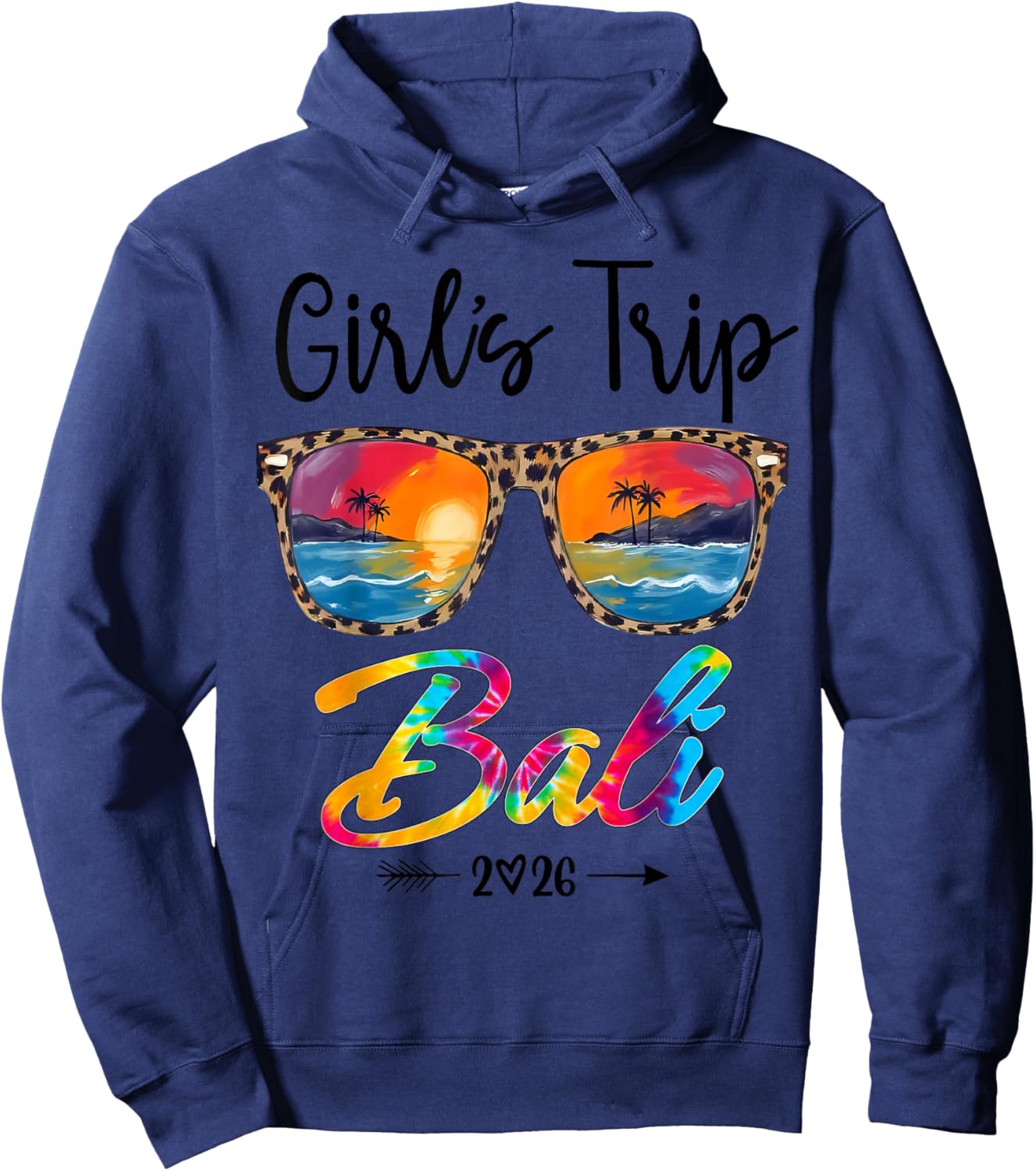 Girls Trip Bali 2026 Girls Weekend Summer Vacation Party Hoodie - Hoodie | Navy