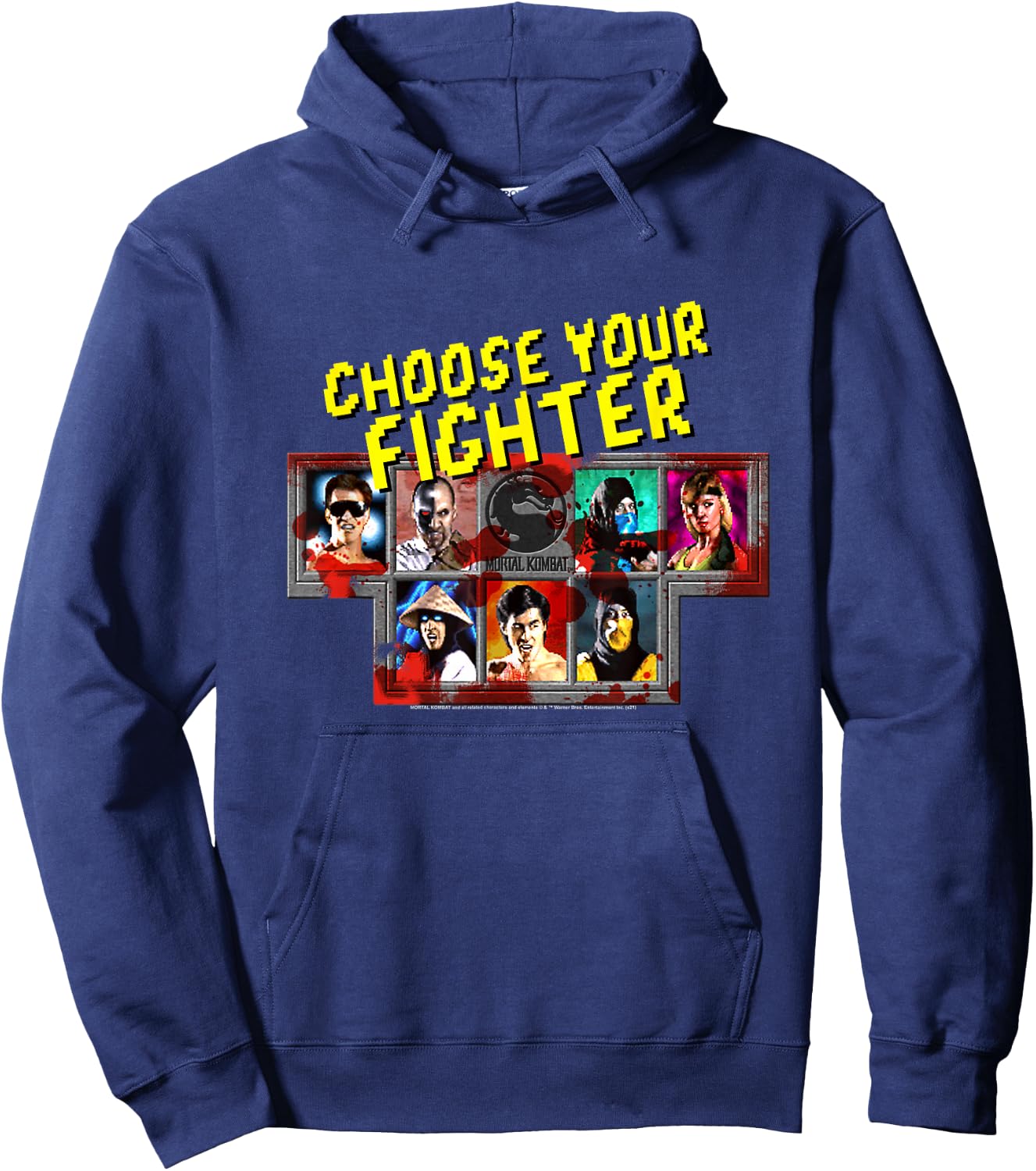 Mortal Kombat Classic Choose Your Fighter Hoodie - Hoodie | Navy