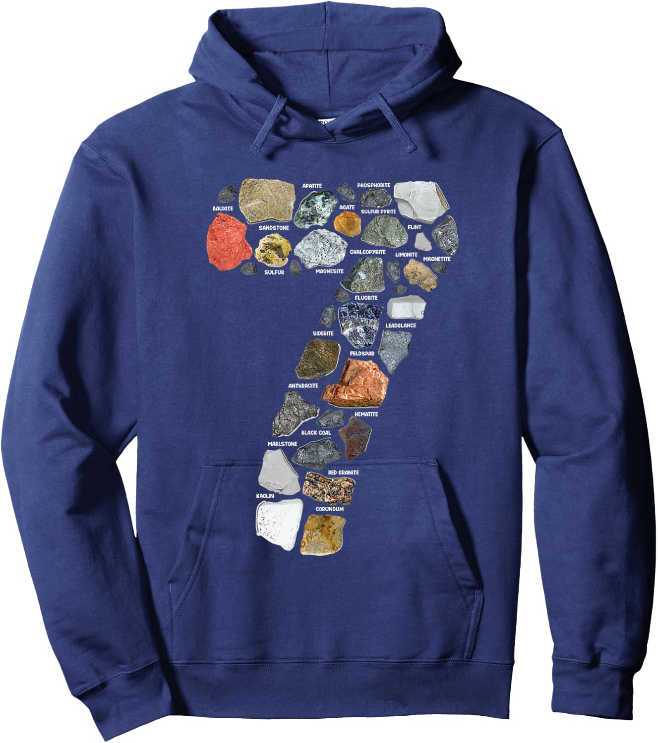 Geology 7 Years Old Rock Collecting 7th Birthday Hoodie - Hoodie | Navy