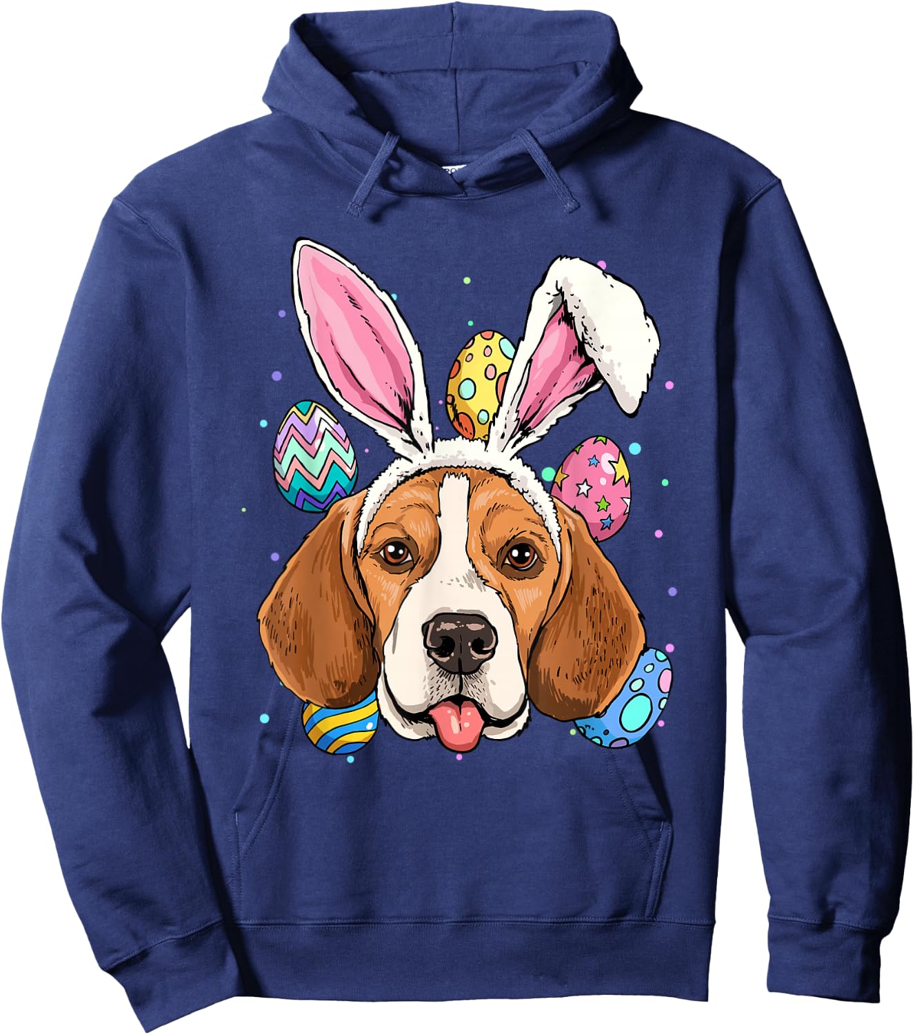 Easter Bunny Beagle Dog Kids Men Women Hoodie - Hoodie | Navy