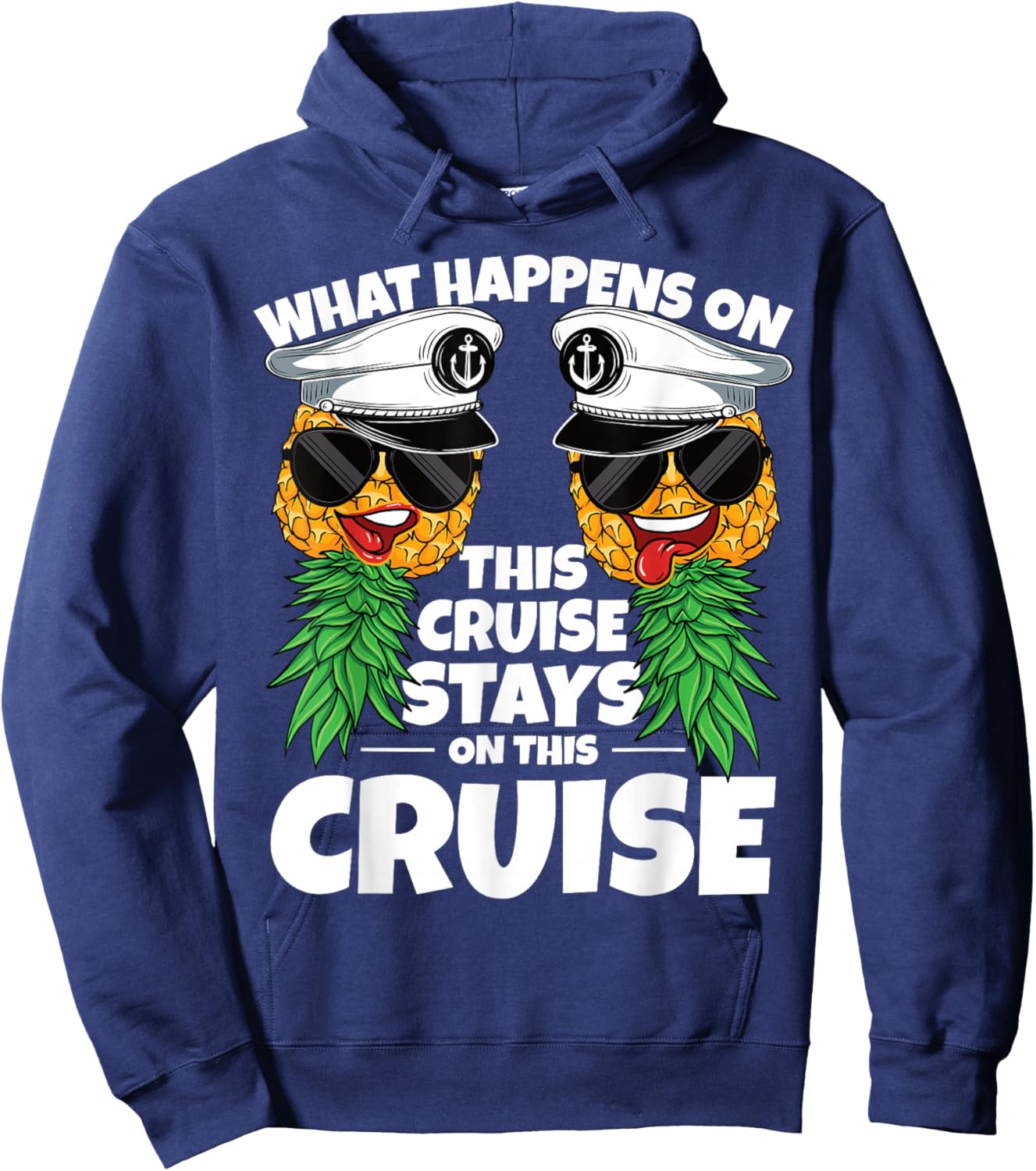 Swinger What Happens On This Cruise Stays on This Cruise Hoodie - Hoodie | Navy