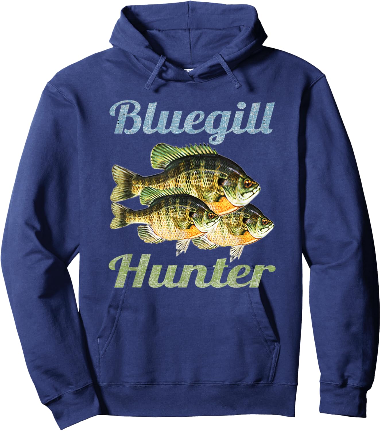 Bluegill Hunter Fishing Dad Fisherman Boy Freshwater Fish Hoodie - Hoodie | Navy