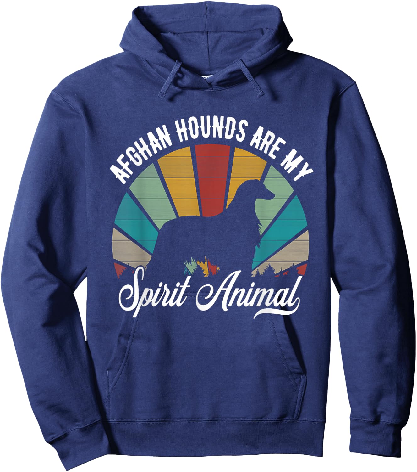 Afghan Hound Are My Spirit Animal Hoodie - Hoodie | Navy