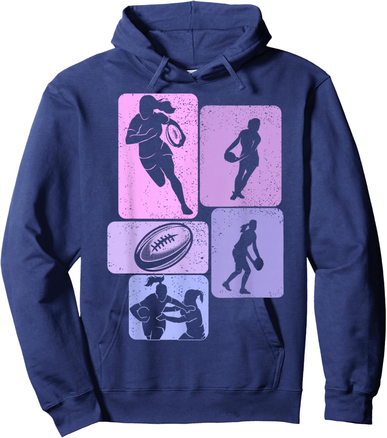 Rugby Women Girls Hoodie - Hoodie | Navy
