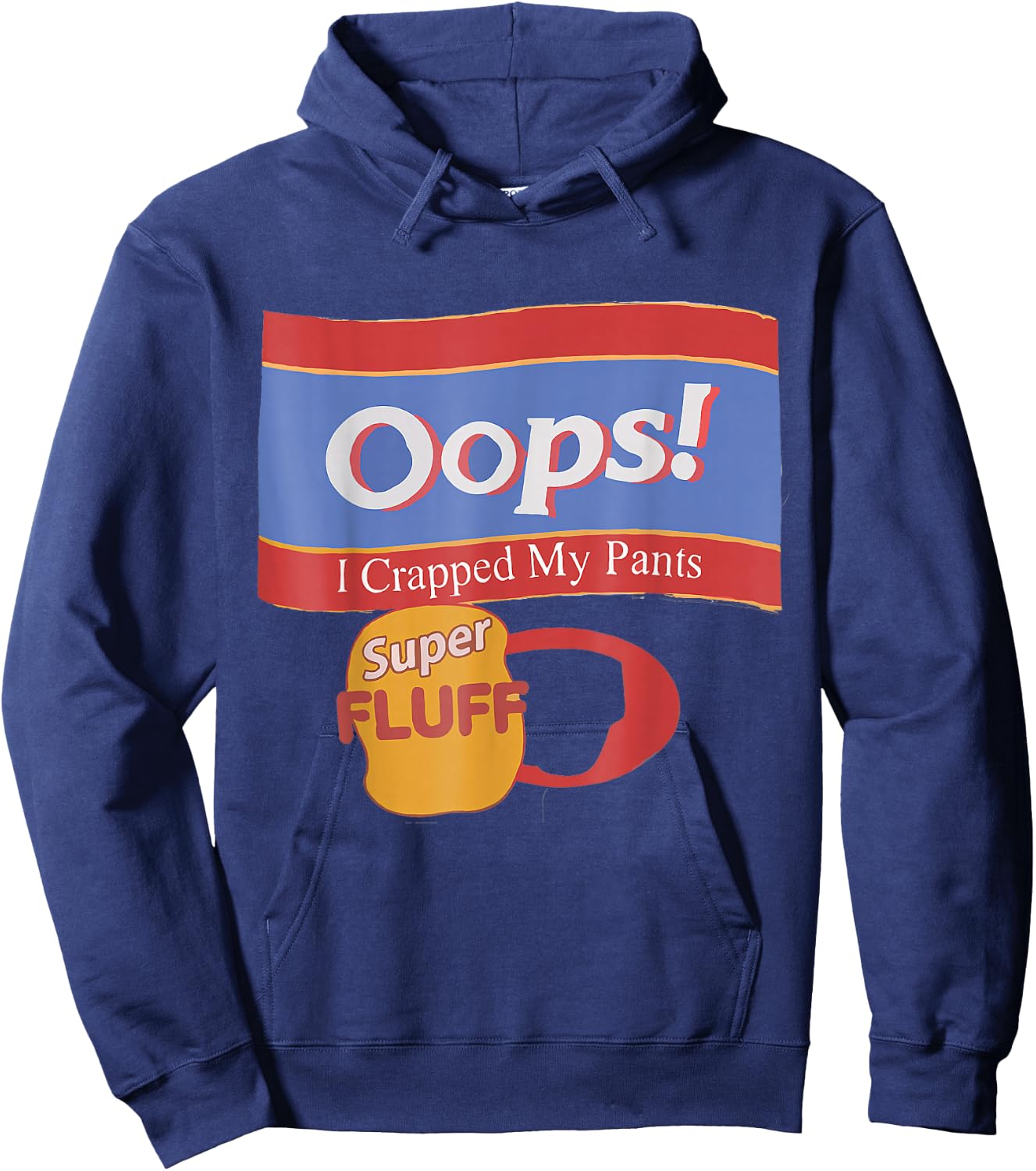 Oops I Crapped Retro My Pants Hoodie - Hoodie | Navy
