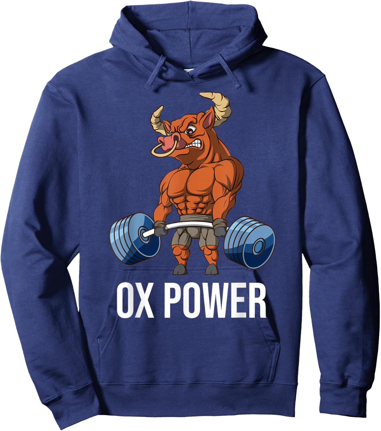 OX Power Weightlifting Deadlift Fitness Gym Hoodie - Hoodie | Navy