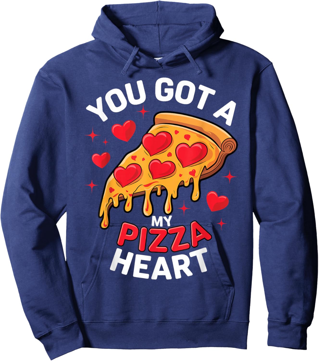 You Got my Pizza Heart Valentines Day Kids Hoodie - Hoodie | Navy