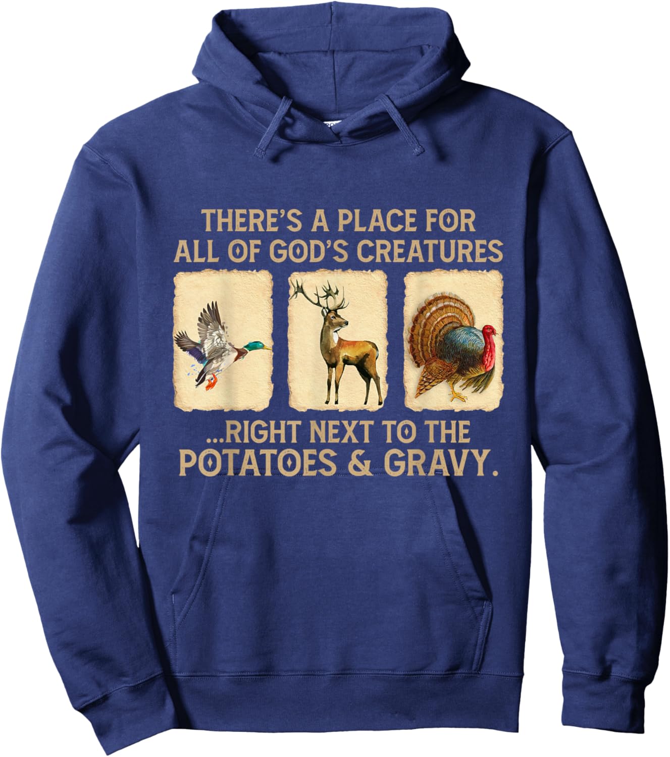 There's A Place For All Of God's Creatures Hoodie - Hoodie | Navy