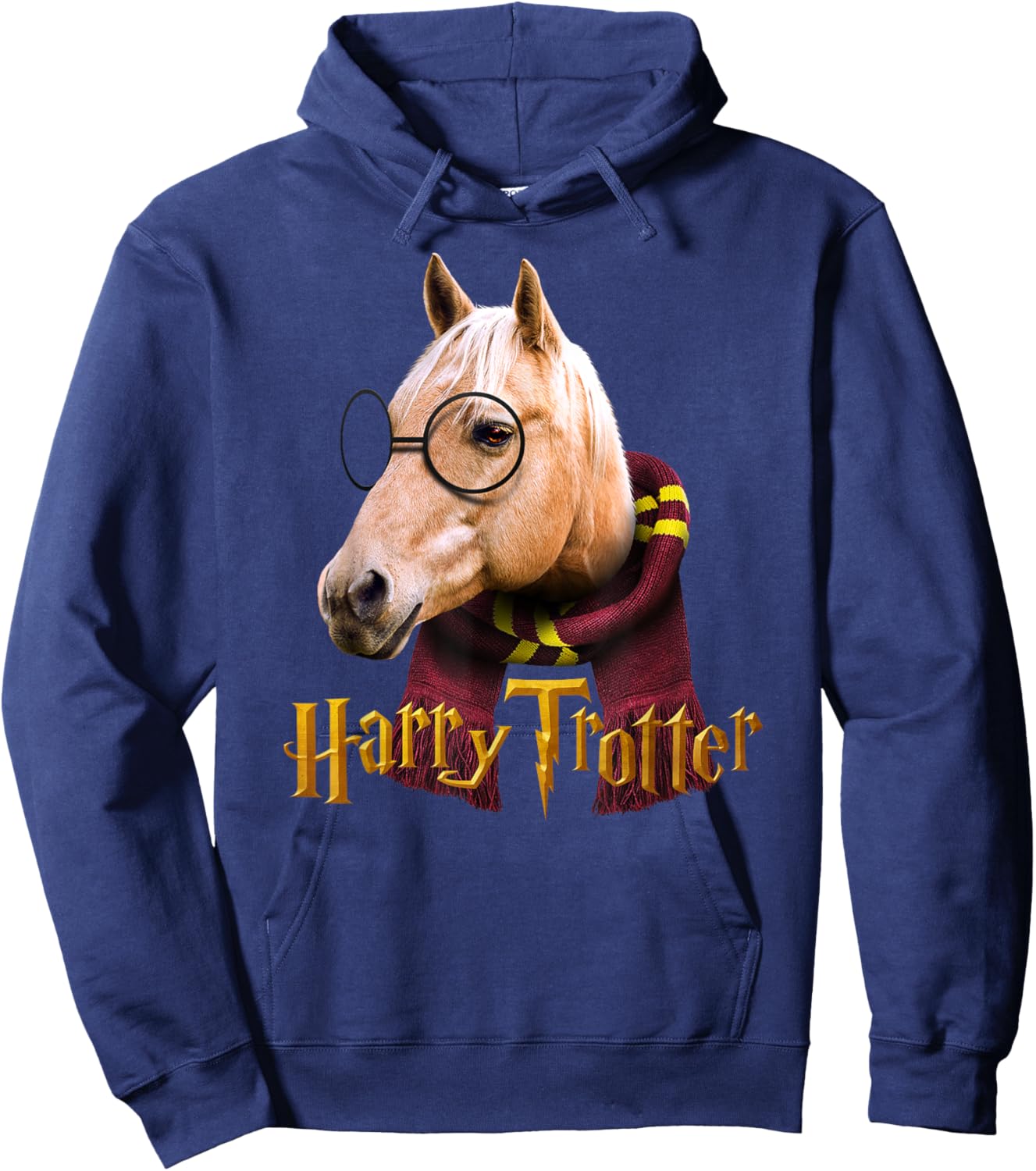 Cute American Quarter Horse Palomino colour for horse riders Hoodie - Hoodie | Navy