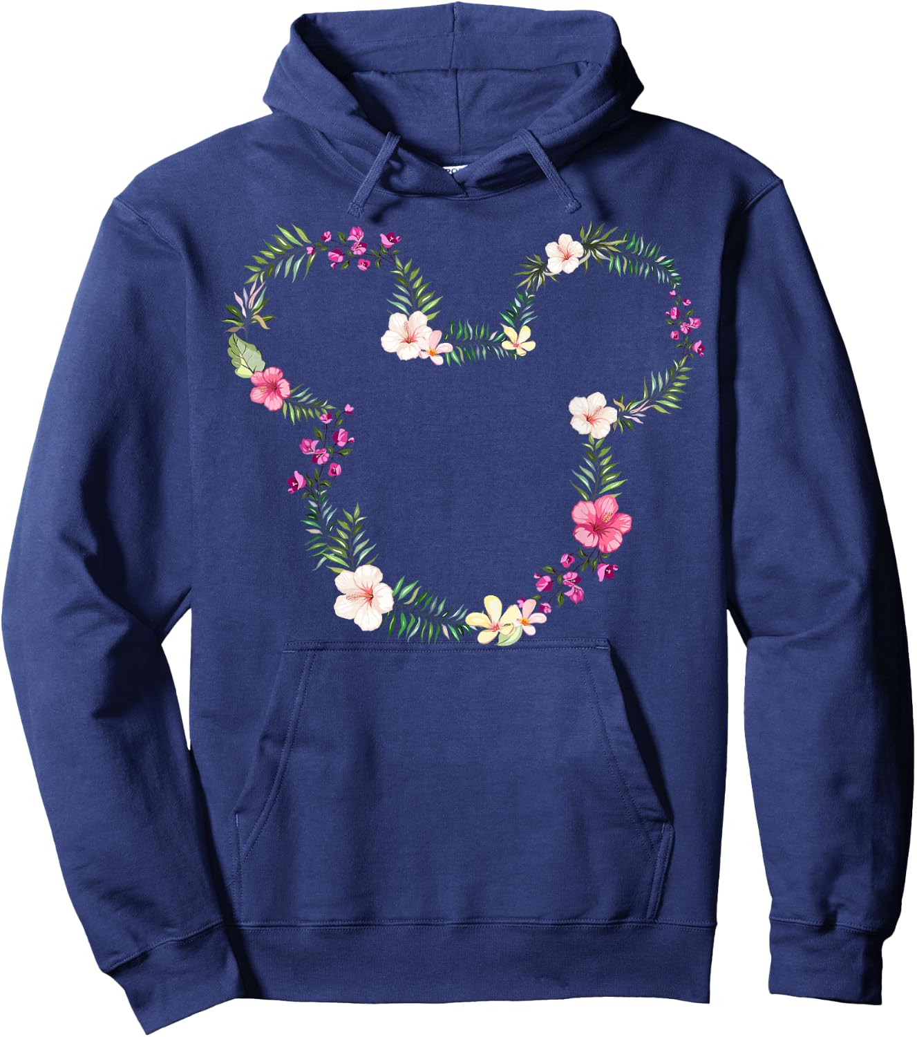Disney Mickey & Friends Mickey Tropical Floral Ears Small Hoodie - Hoodie | Navy