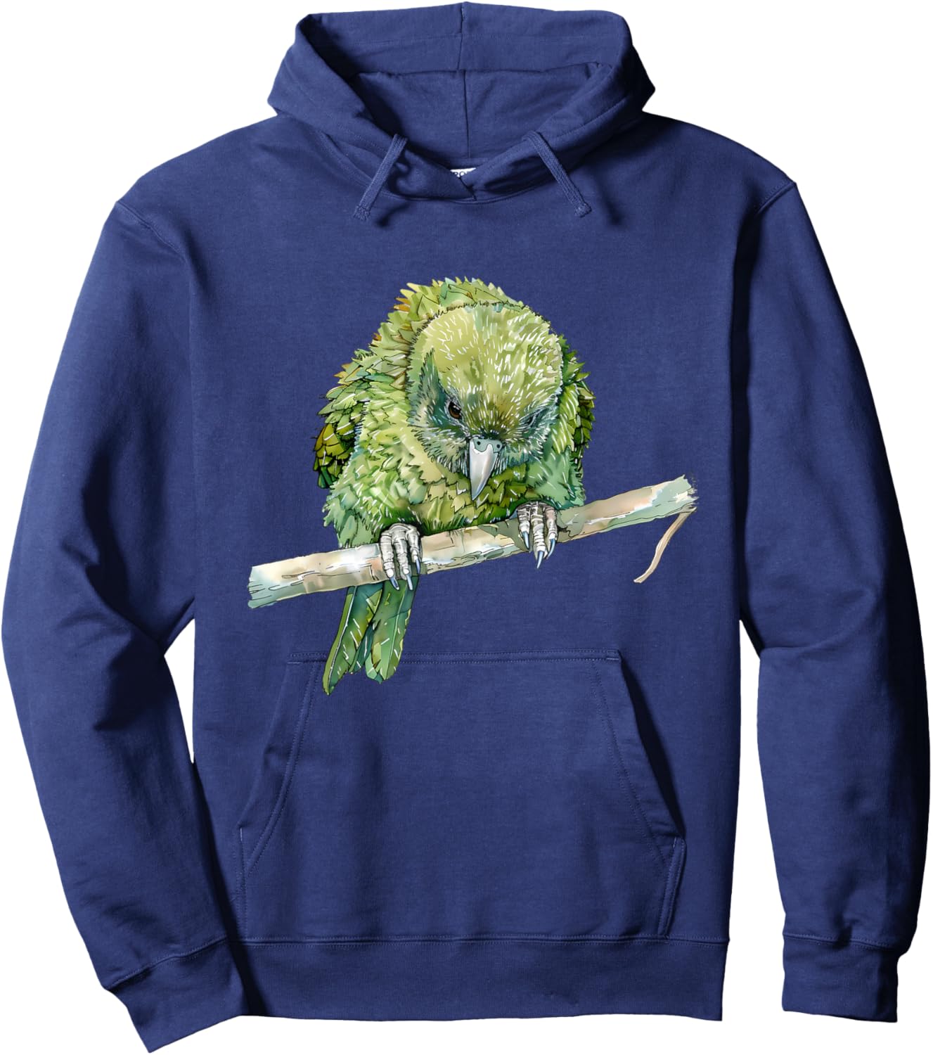 Kakapo Parrot Animal Print Drawing Wildlife Kakapo Lover Hoodie - Hoodie | Navy