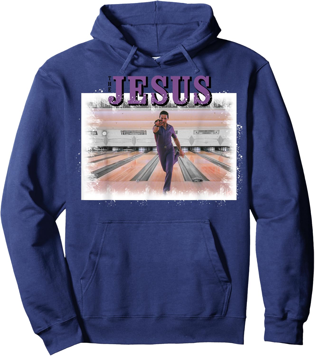 The Big Lebowski The Jesus Bowling Photo Graphic Hoodie - Hoodie | Navy