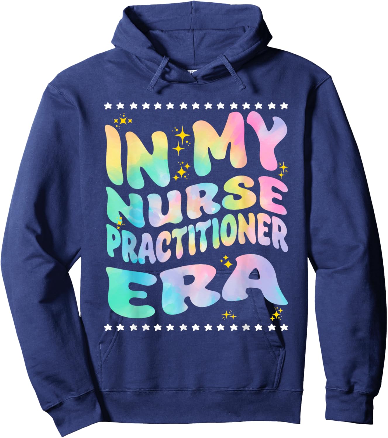 In My Nurse Practitioner Era Nursing Nurses Rn NP Hoodie - Hoodie | Navy