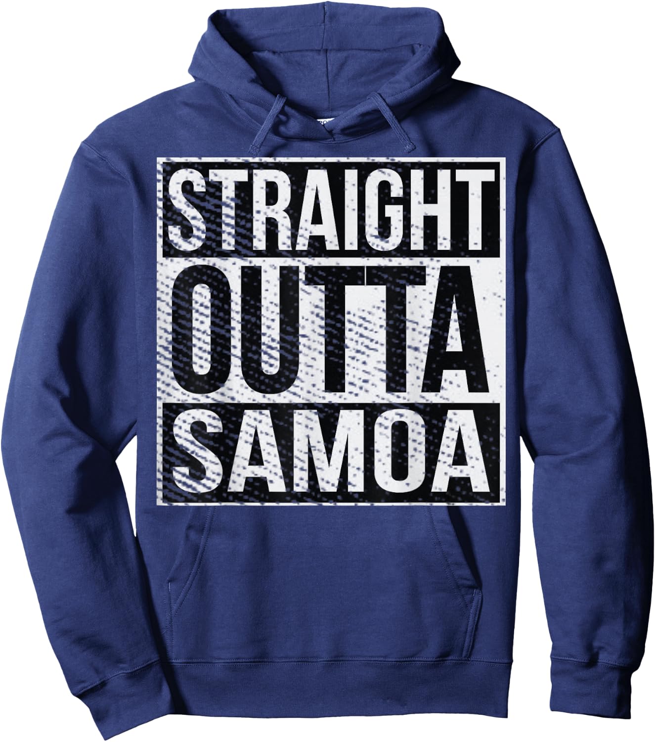 Straight Outta American Samoa Samoan Islander Hoodie - Hoodie | Navy