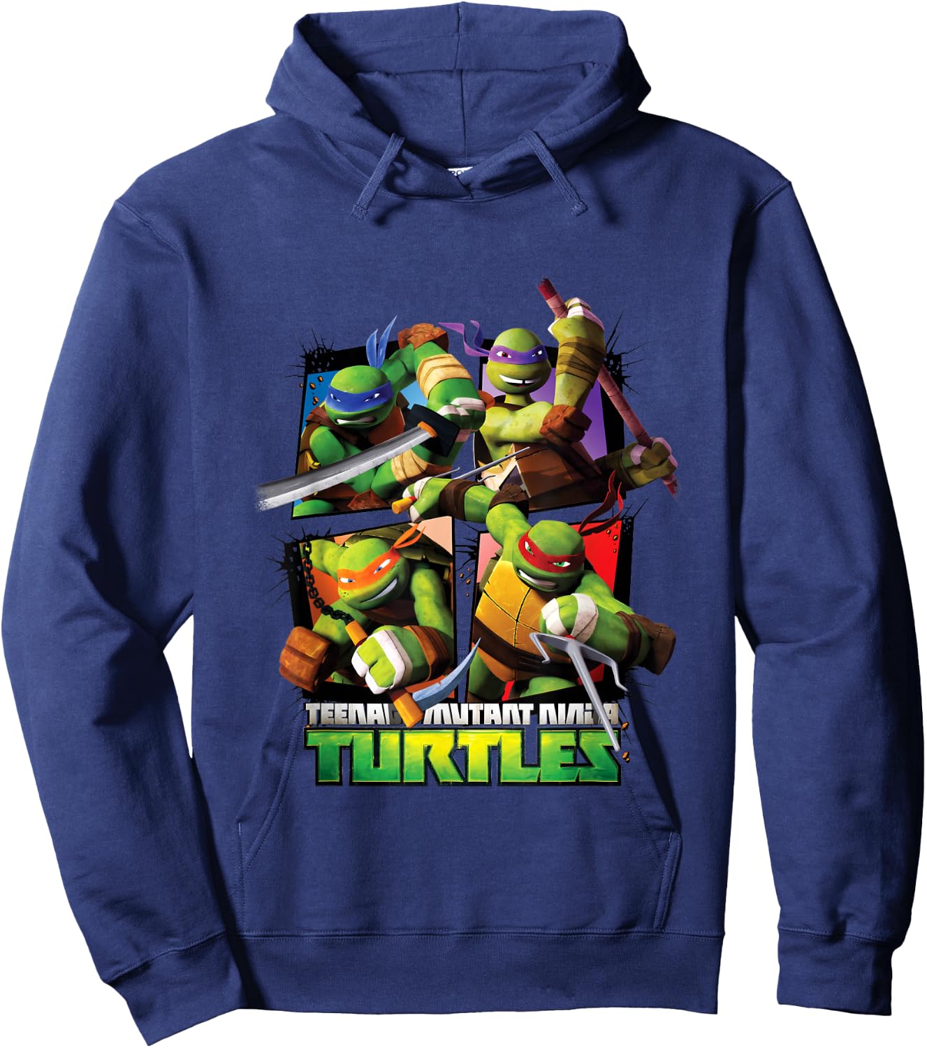 TMNT Ninja Turtle TV Series Hoodie - Hoodie | Navy