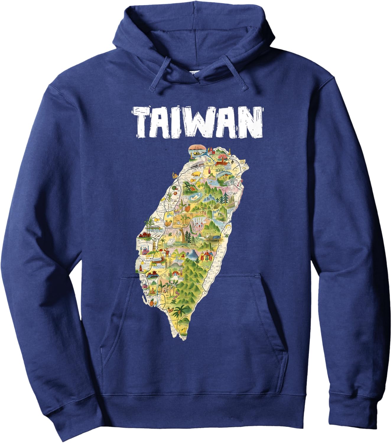 Taiwan Flag, Taiwanese Flag, Taiwan Girls Hoodie - Hoodie | Navy