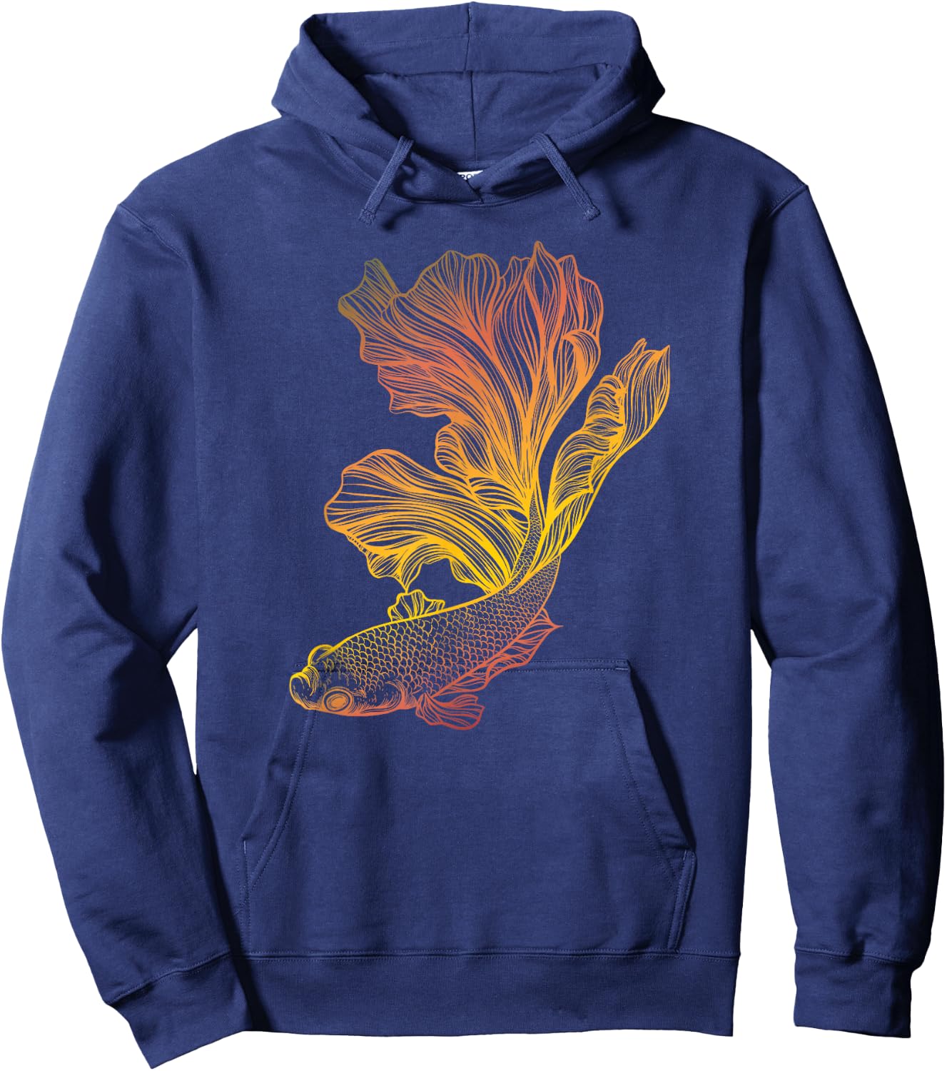 beautiful betta fish fighting siamese halfmoon Gift Hoodie - Hoodie | Navy