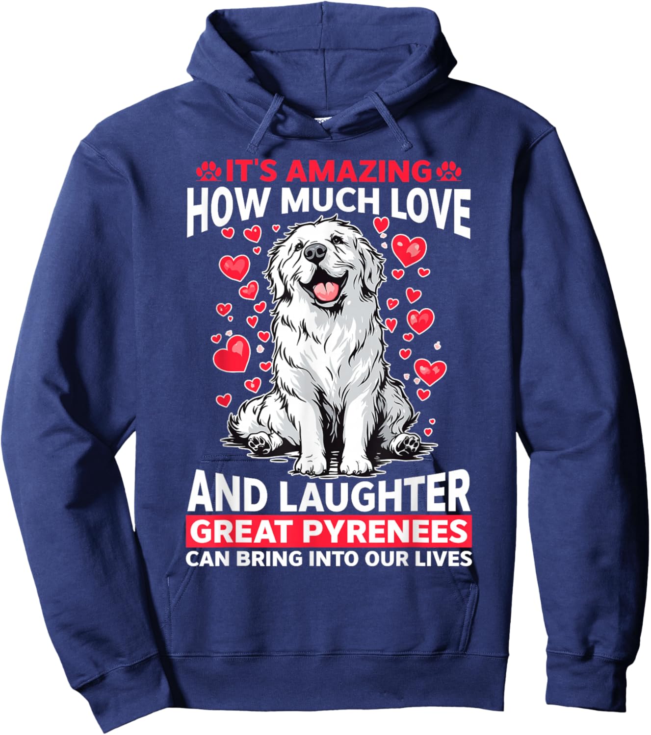 Great Pyrenees Dog Owner Hoodie - Hoodie | Navy