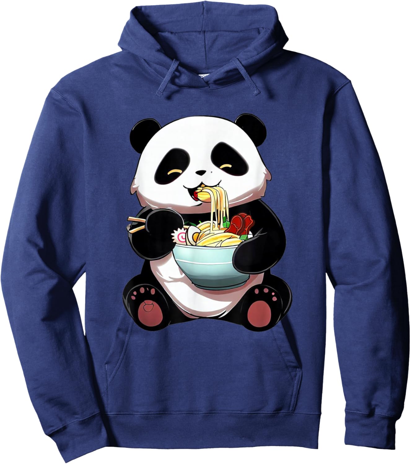 Kawaii Panda Ramen Cute Bear Japanese Noodle Animal Hoodie - Hoodie | Navy
