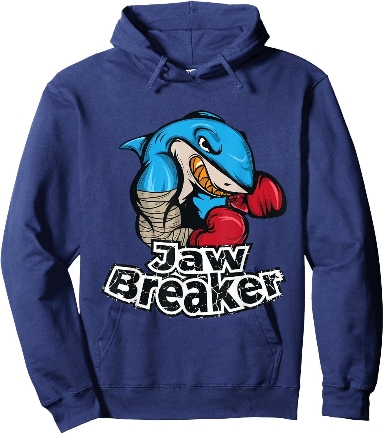 Shark Jaw Breaker Boxing, Cool Sport Shark Lover Gift Hoodie - Hoodie | Navy