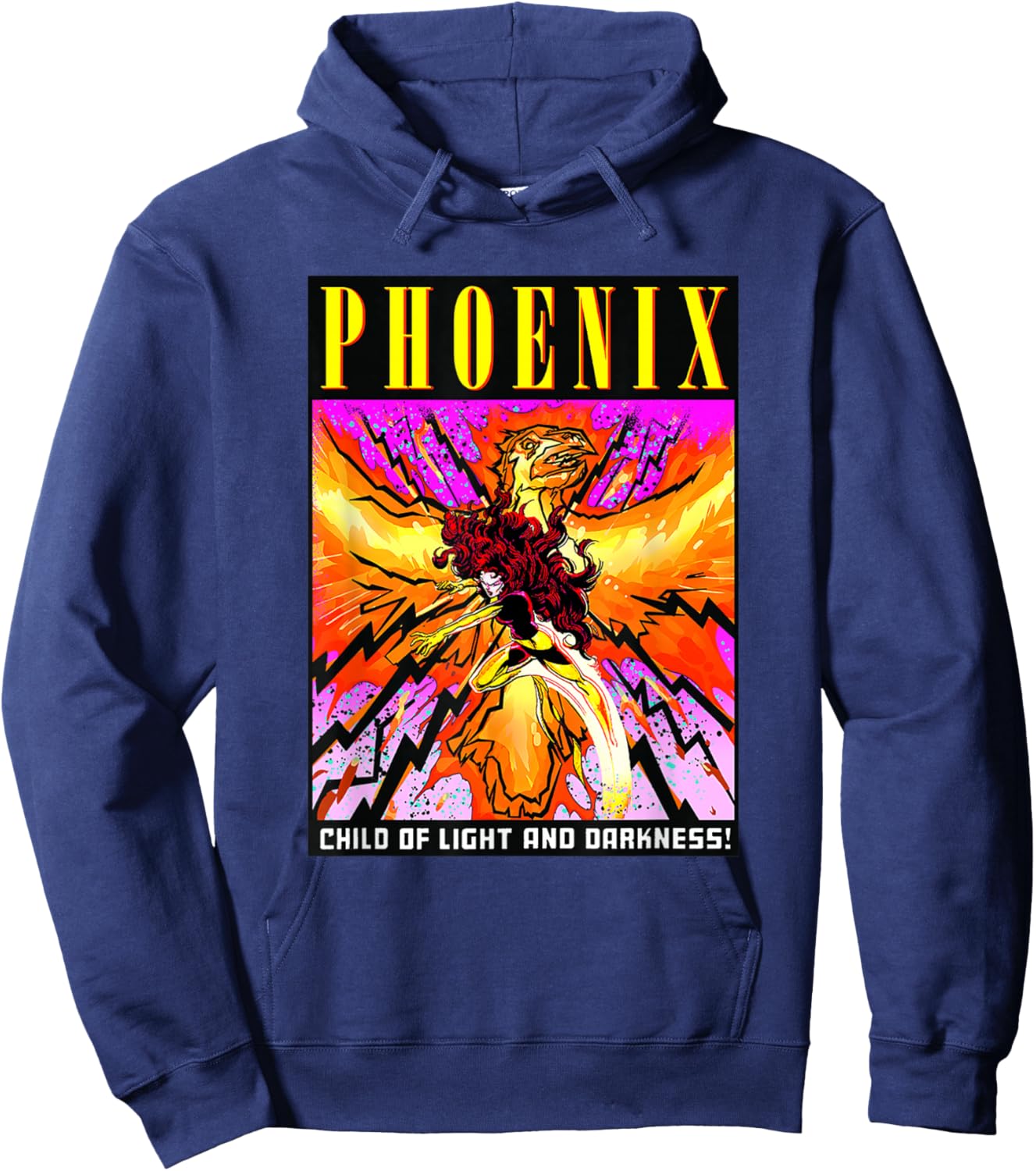 Marvel X-Men Phoenix Child Of Light And Darkness! Poster Hoodie - Hoodie | Navy