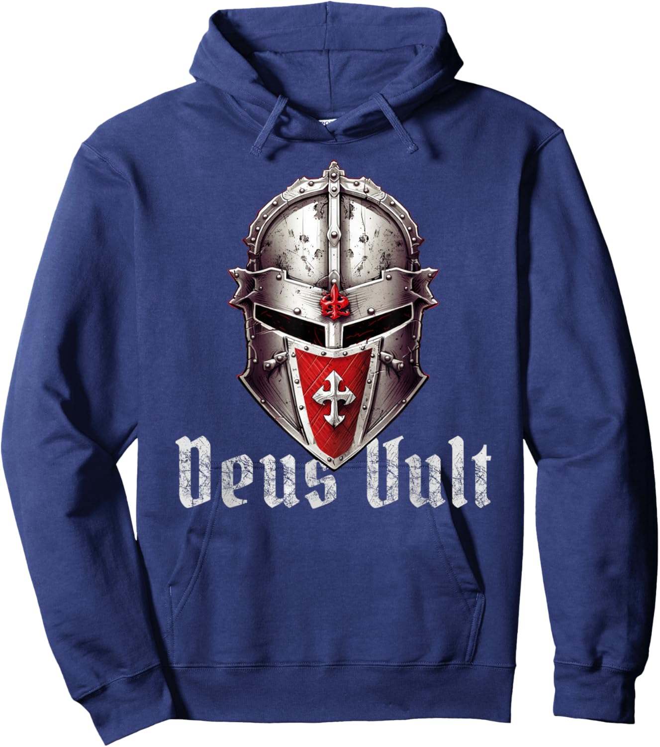 Deus Vult Templar Knight Templar Knight Crusader Hoodie - Hoodie | Navy