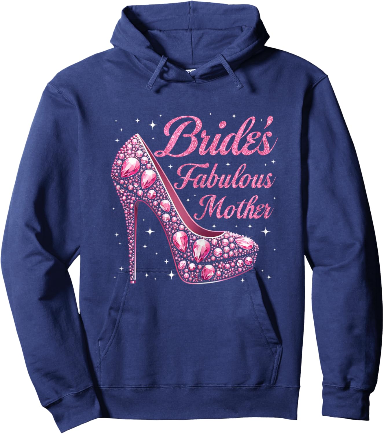 Mother's Fabulous Bride Happy Wedding Married Day Vintage Hoodie - Hoodie | Navy