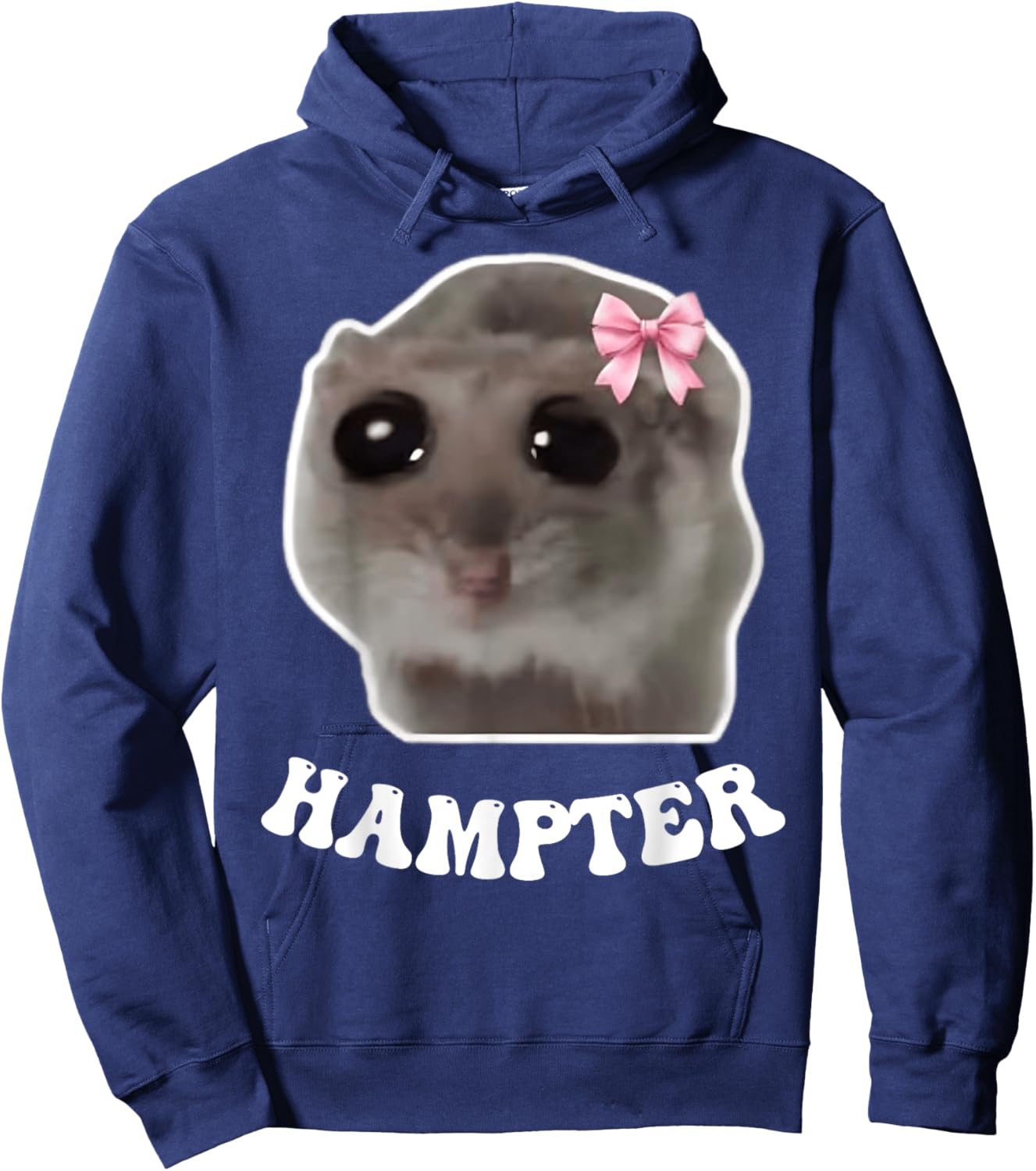 Hampter Sad Hamster Meme Hamster Lover Oddly Specific Memes Hoodie - Hoodie | Navy