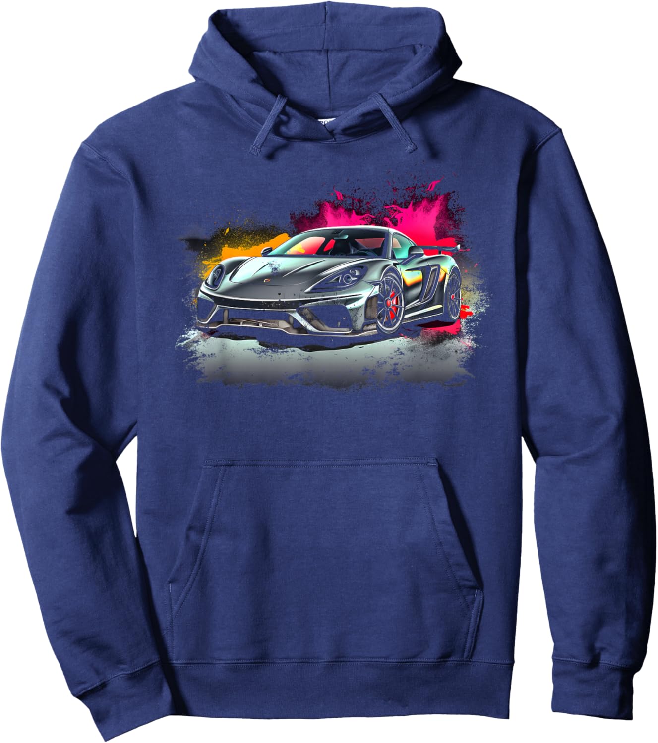 Supercar Exotic Sports Car Concept Hypercar Vintage Graphic Hoodie - Hoodie | Navy
