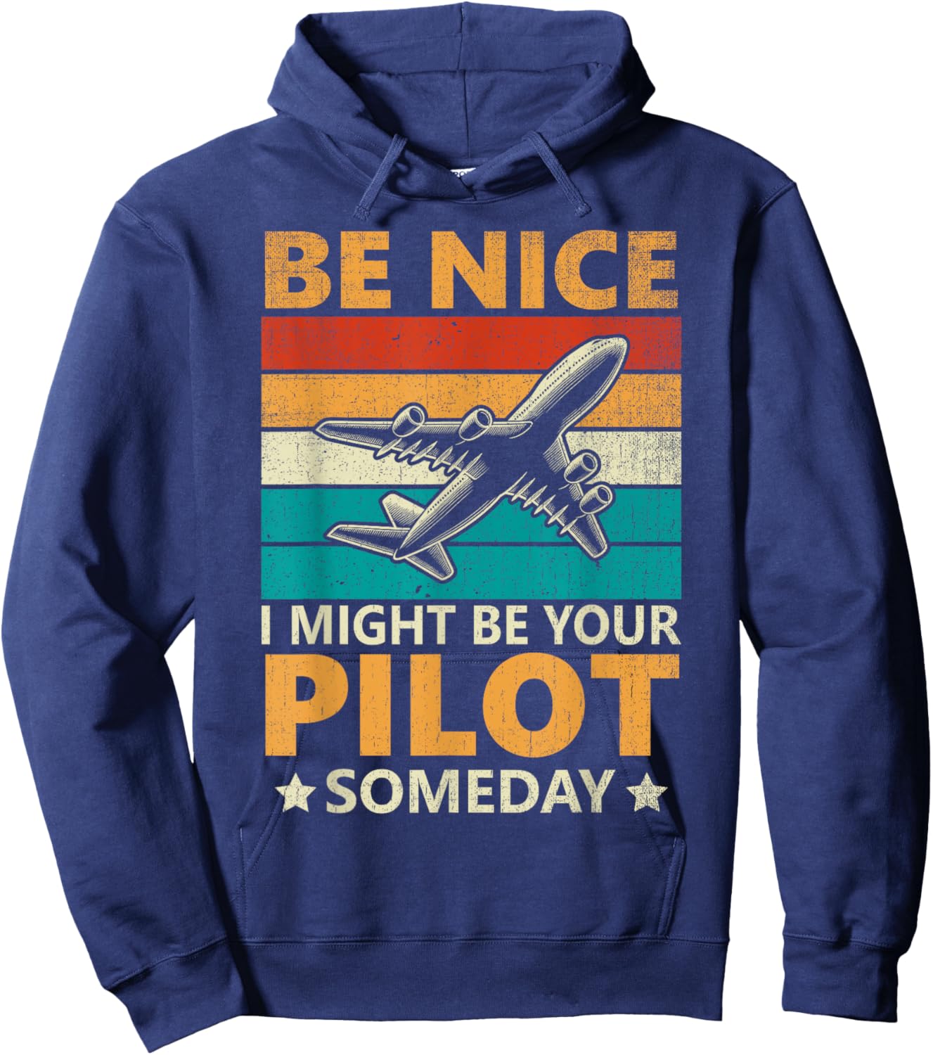 Funny Pilot Design Women Aviation Airplane Pilot Hoodie - Hoodie | Navy