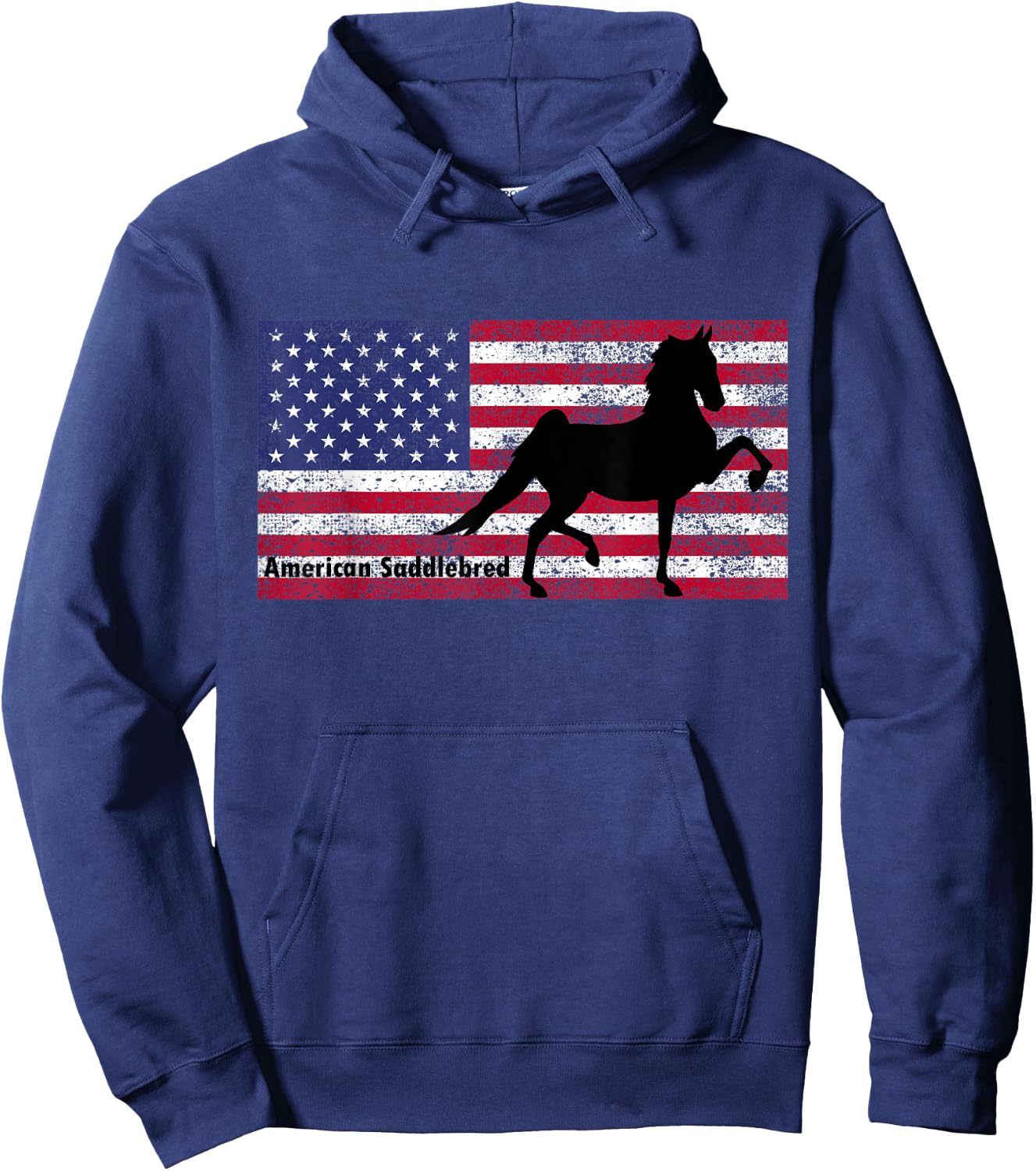 American Saddlebred Horse Training Gaited Horses Men T Shirt Hoodie - Hoodie | Navy