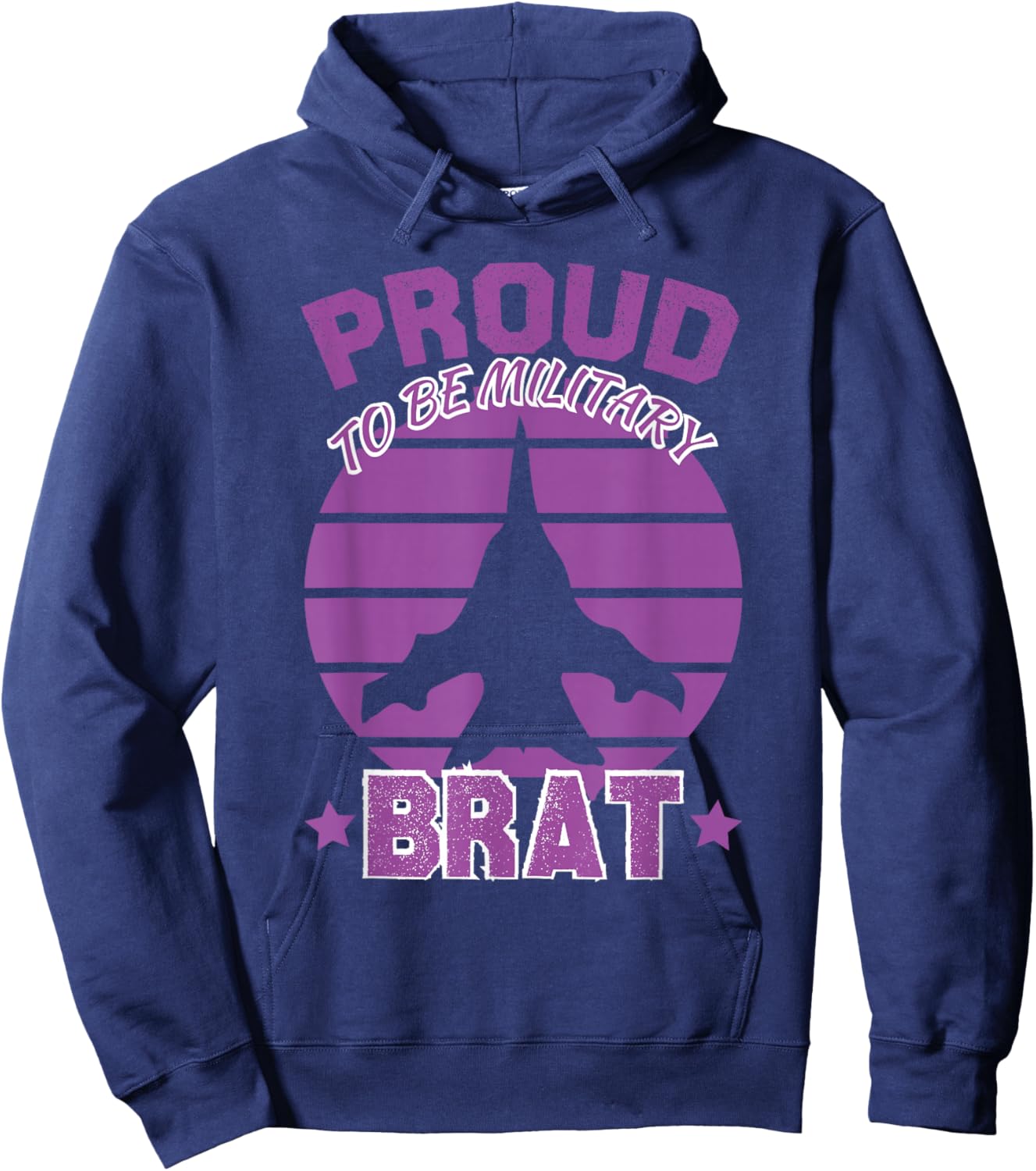Proud To Be Military Brat Military Kids Awareness Hoodie - Hoodie | Navy