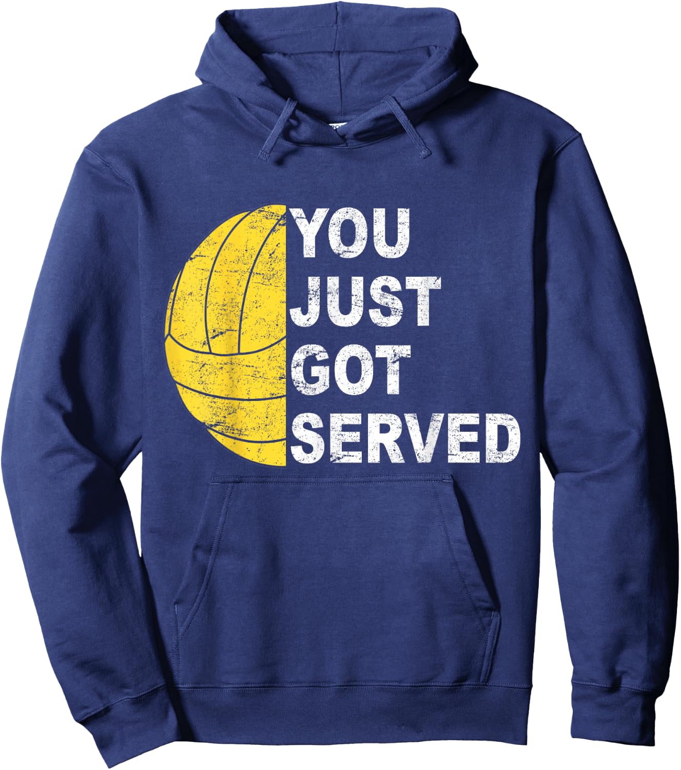 You just got served Volleyball player Hoodie - Hoodie | Navy