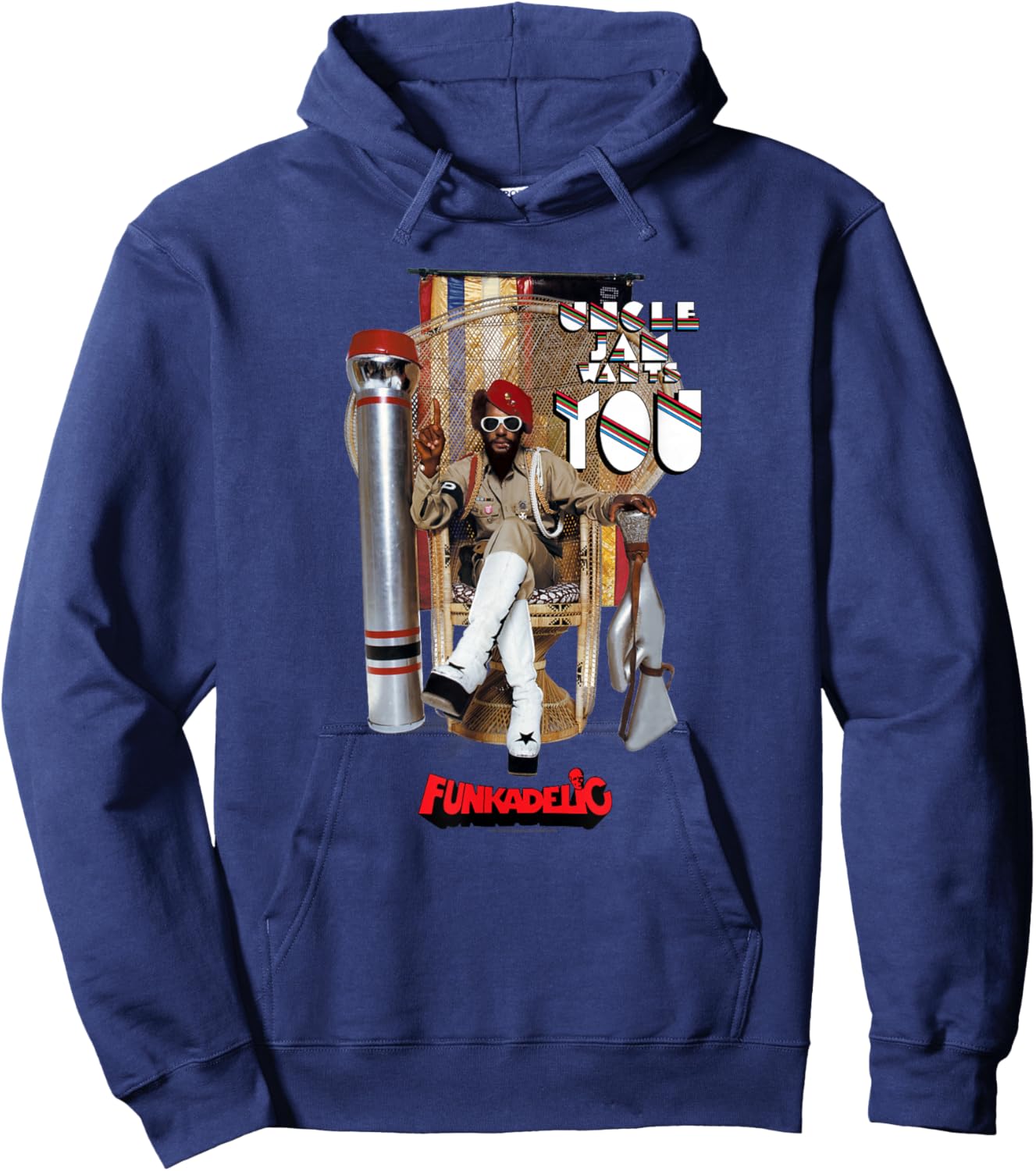 George Clinton Parliament Funkadelic Uncle Jam Wants You Hoodie - Hoodie | Navy