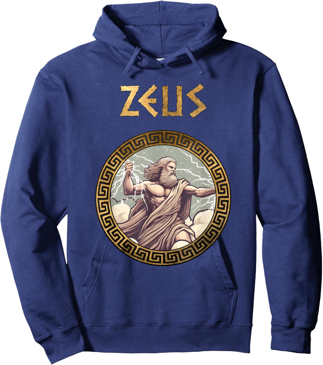 Zeus Ancient Greek God Ancient Greece Mythology Hoodie - Hoodie | Navy