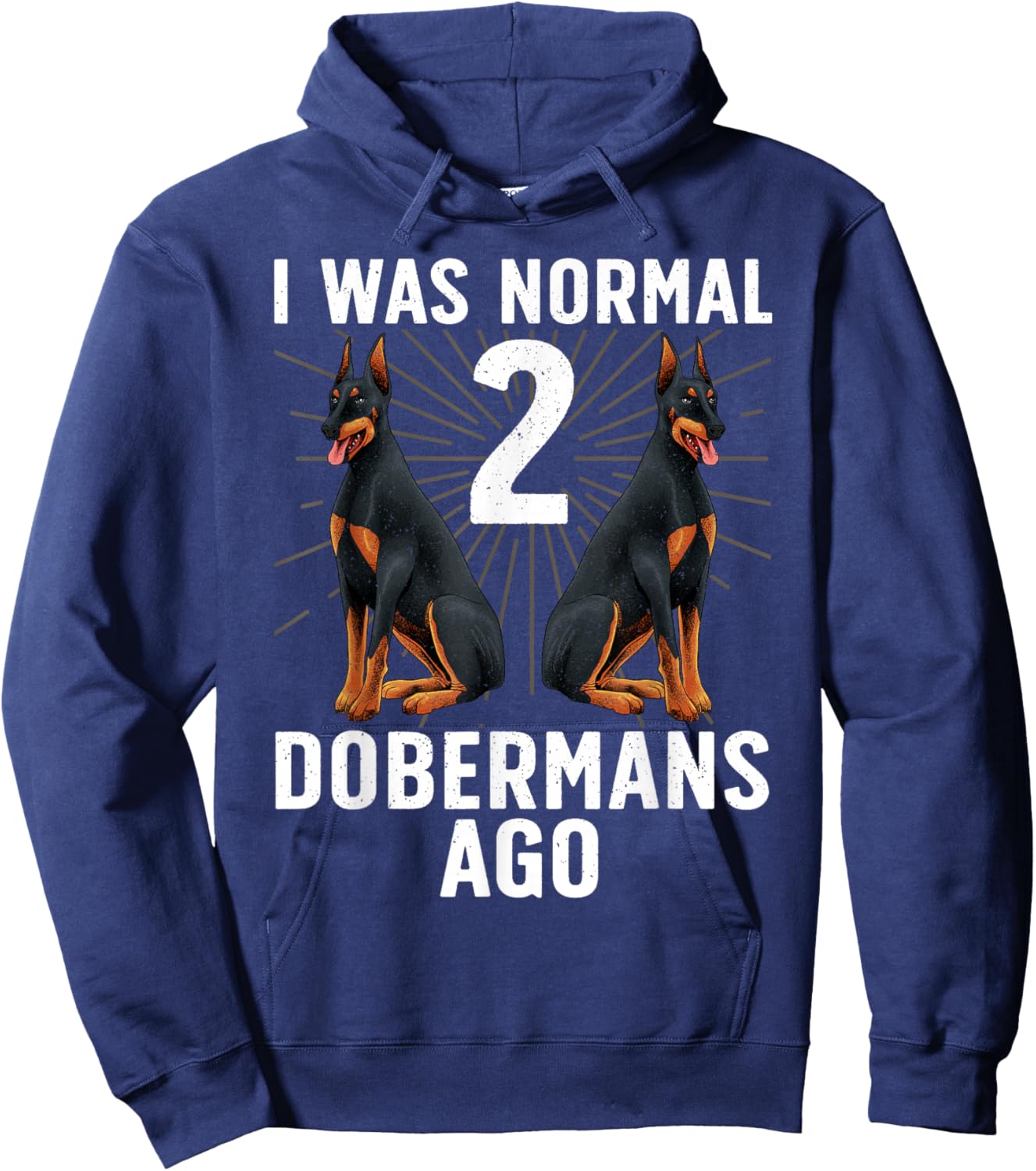 Funny Doberman Design Women Doberman Pinscher Lover Hoodie - Hoodie | Navy