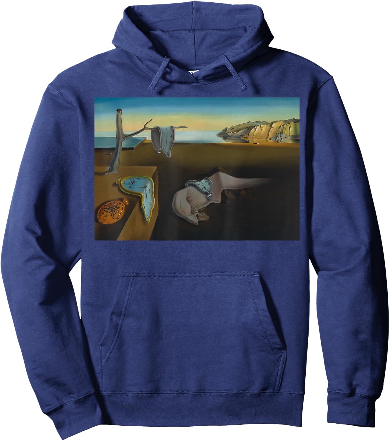 The Persistence of Memory Famous Painting By Dali Hoodie - Hoodie | Navy