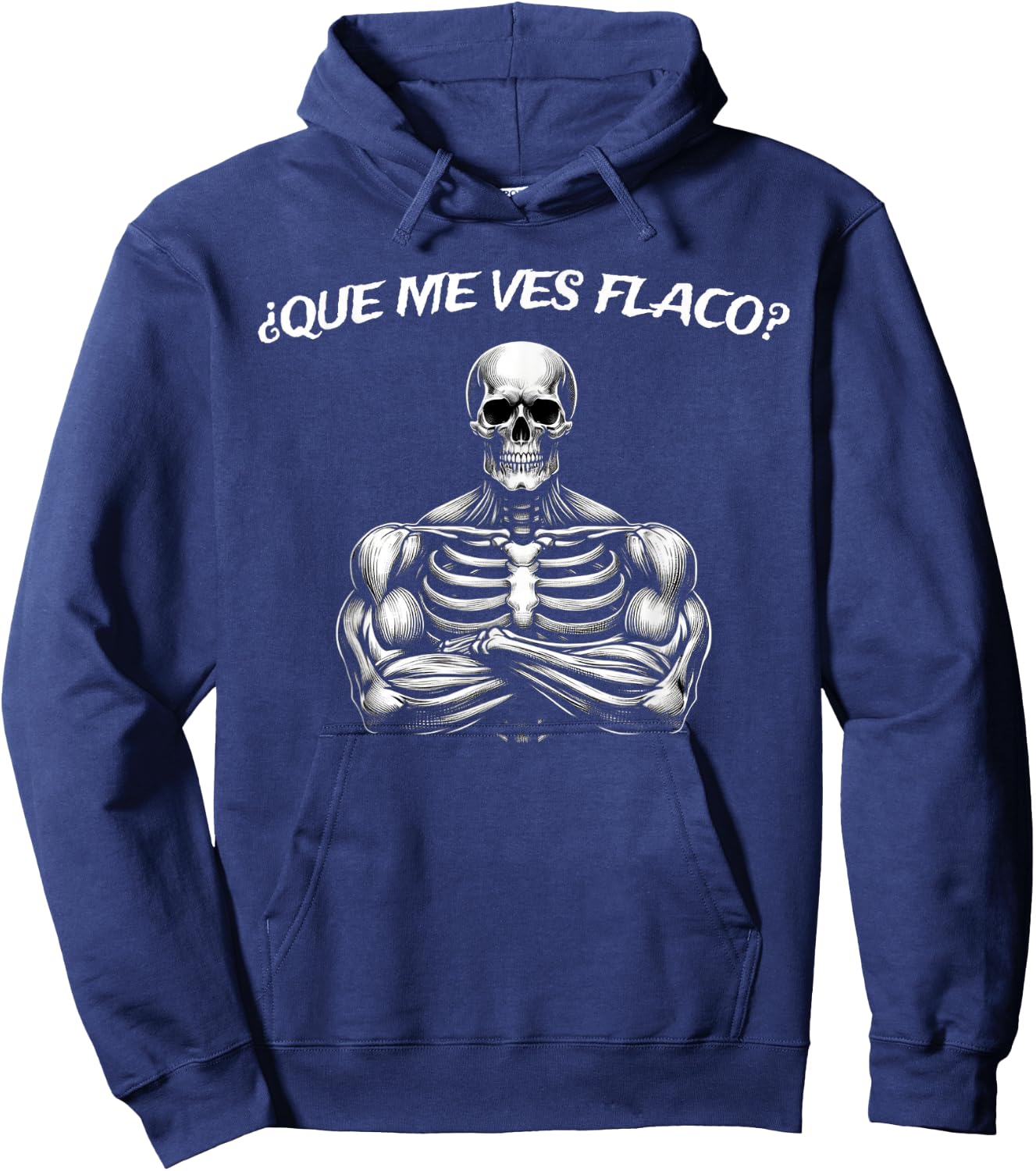 Calacas Chidas Gym | Mexican Sayings Funny Sarcasm Slang Hoodie - Hoodie | Navy